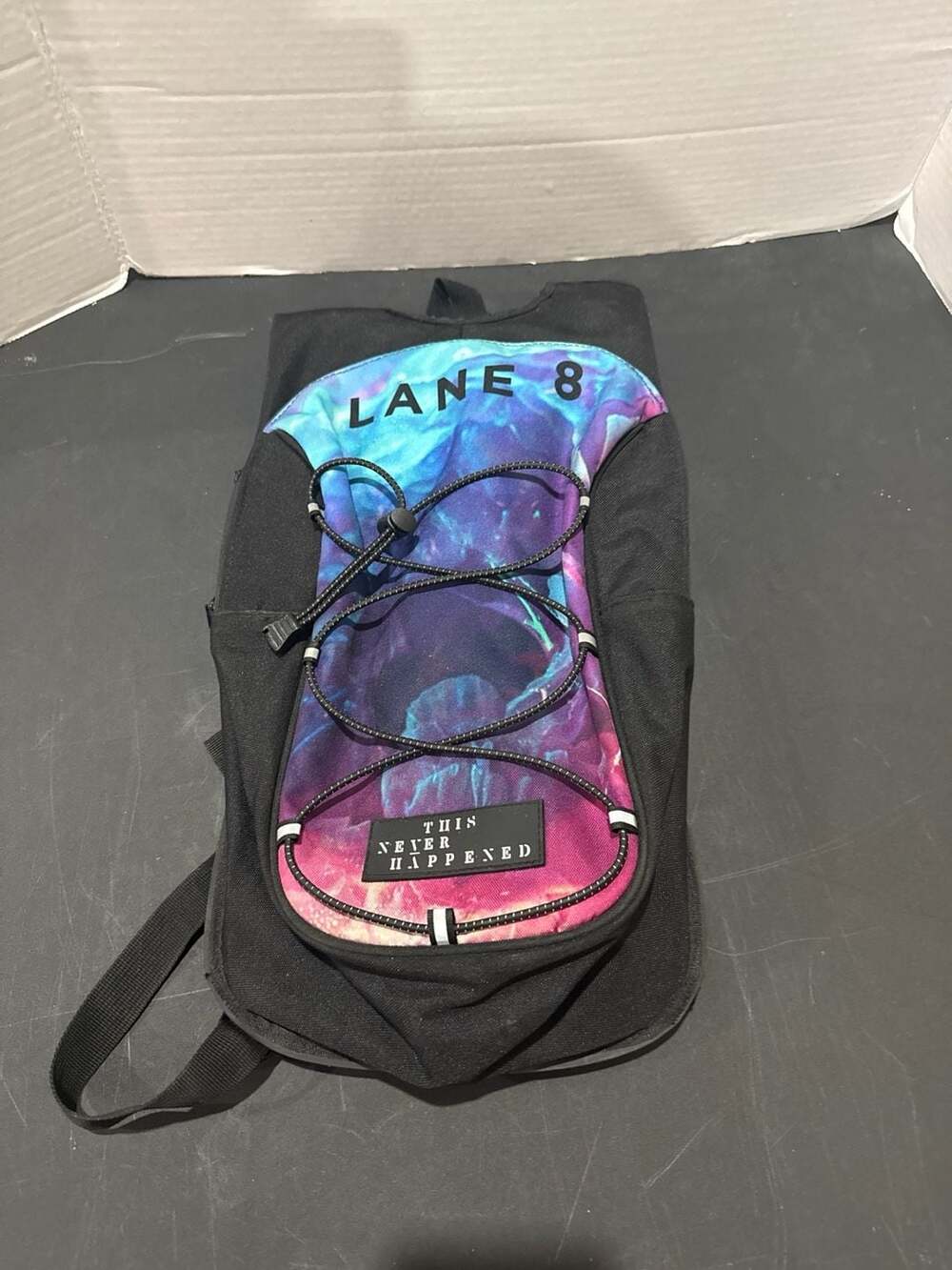 Lane 8 This Never Happened Galaxy Hydration Backpack with Bladder